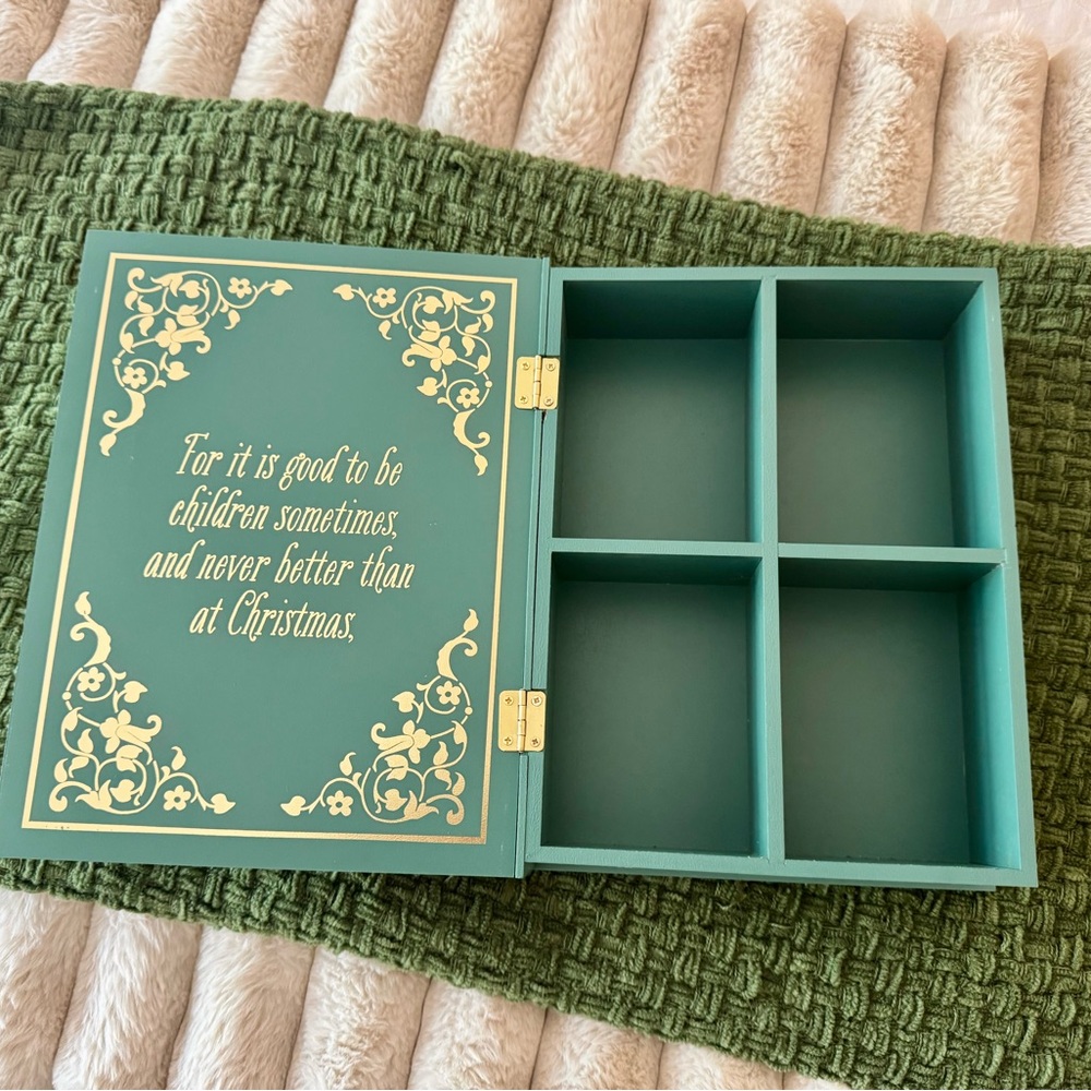 Target Bullseye A Christmas Carol Wooden Book Storage Box - Picture 2 of 3